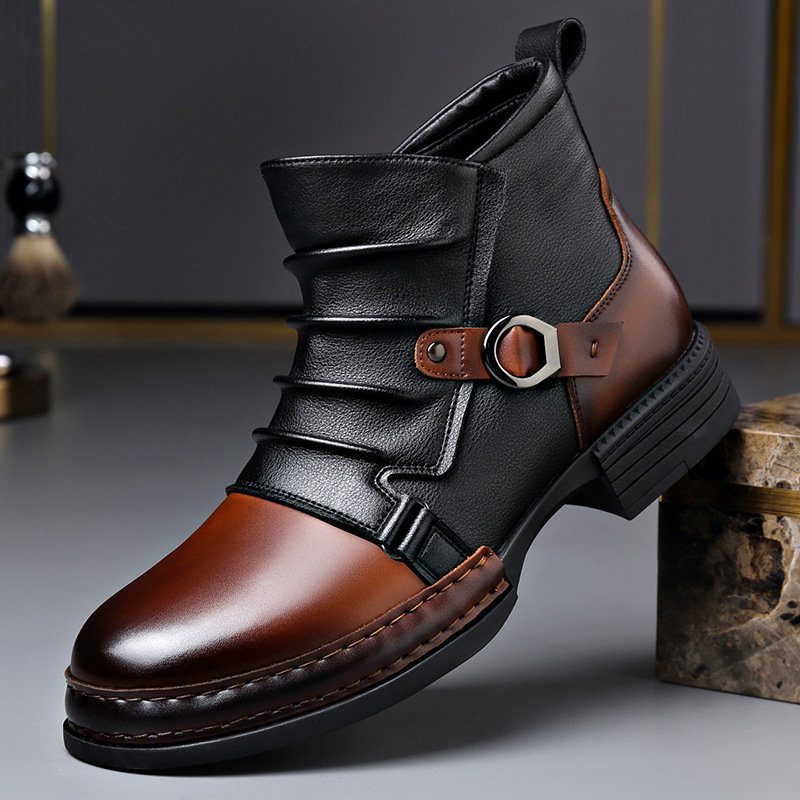 Street Fashion Designers - Botas de tobillo retro de otoño