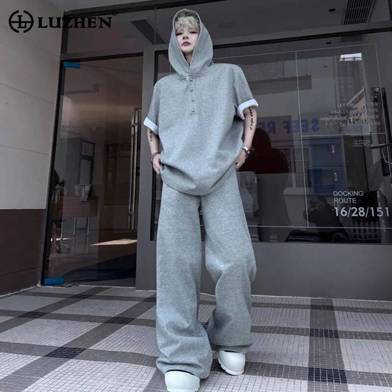 Street Fashion For Man - LUZHEN Conjunto de Dos Piezas Original: