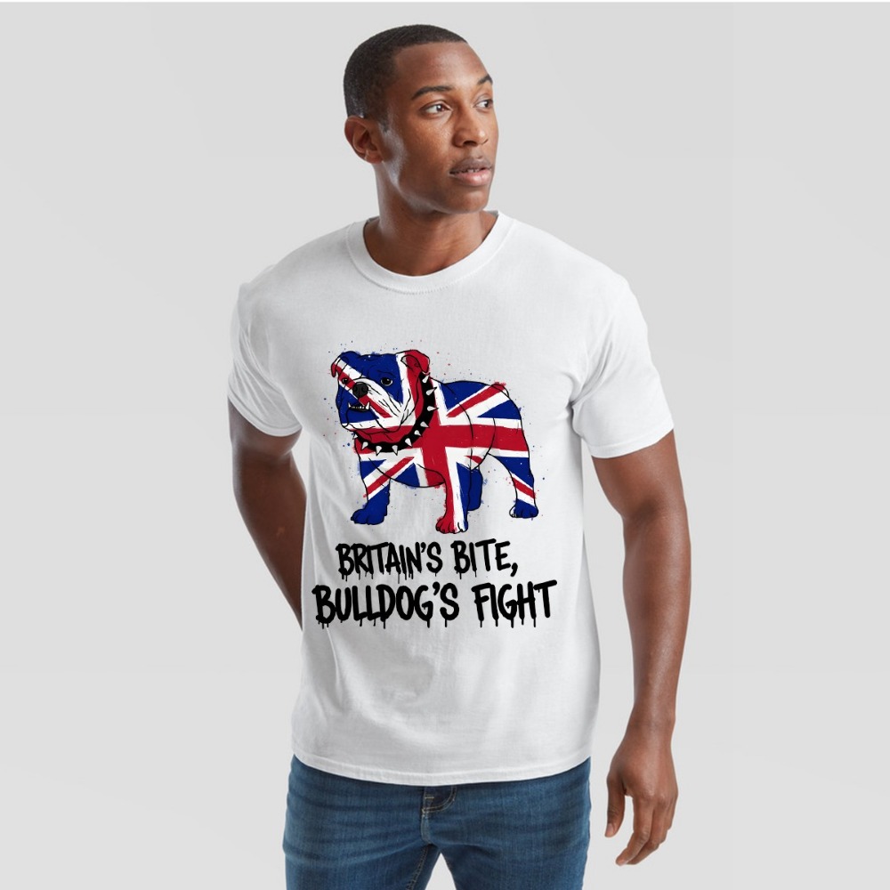 Street Fashion Uk - Camiseta Union Jack Bulldog, camiseta con