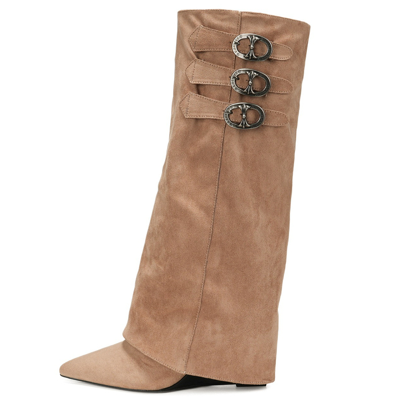 Street Fashion Designers - Cuñas botas de invierno para mujer