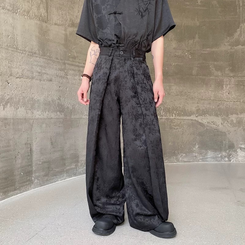 Street Fashion In Chinese - Pantalones de Pierna Ancha Estilo Chino