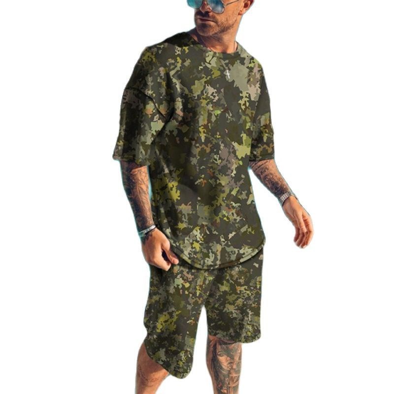 Camo Pattern Set - Novedad de verano, chándales para hombre,