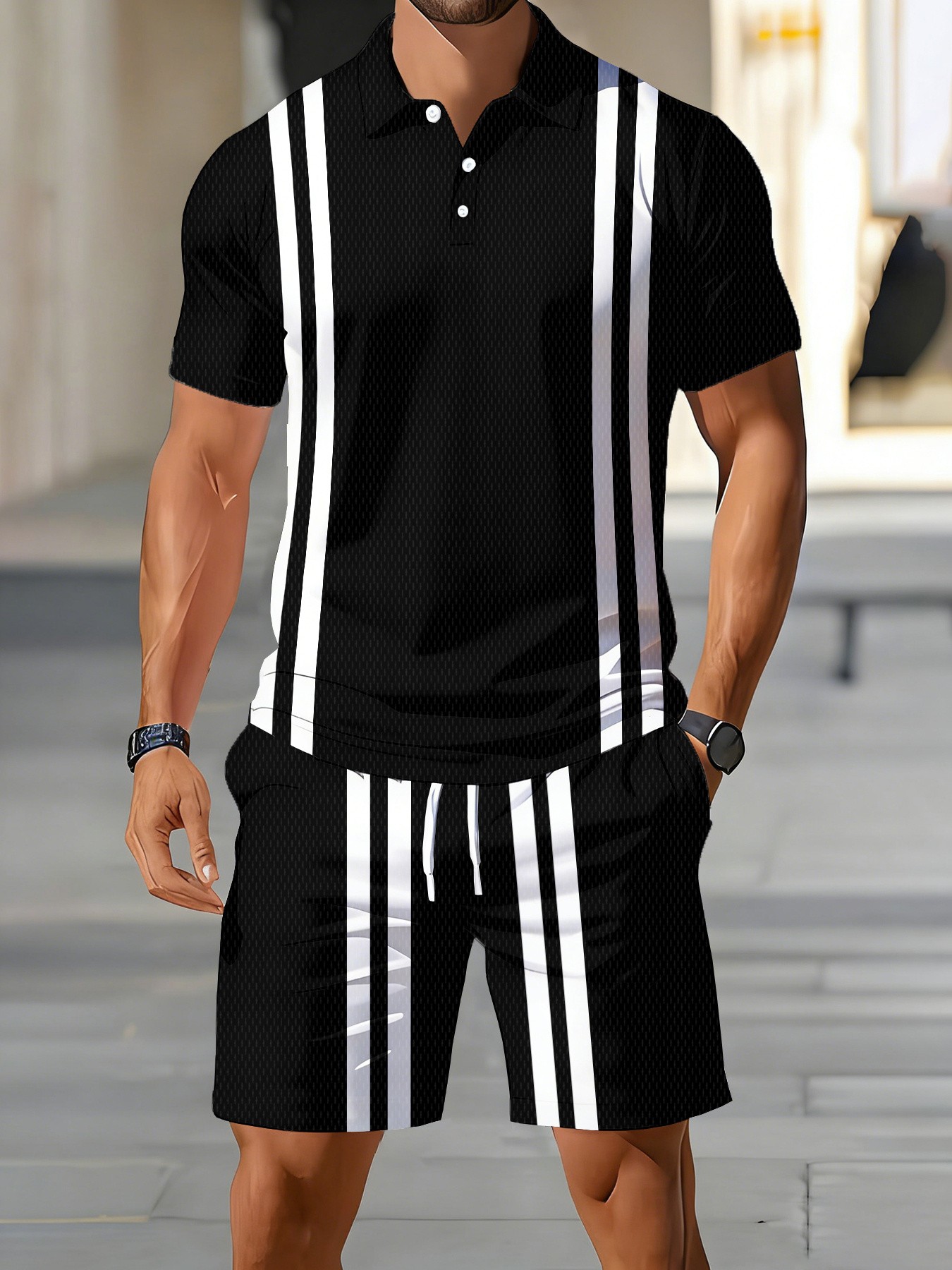Street Fashion Designers - Conjunto de Polo de Manga Corta