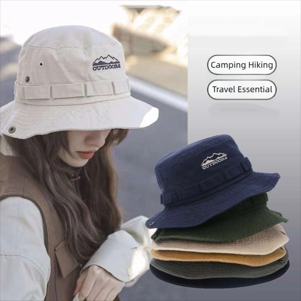 Bucket Hat Embroidered - Sombrero de escalada de montaña para