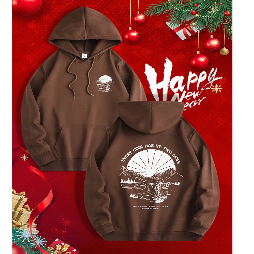 Street Fashion Culture - Sudadera unisex con estampado de paisaje