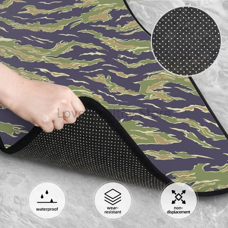Juego de 4 alfombrillas para e - Camo Pattern Set reseña y precio