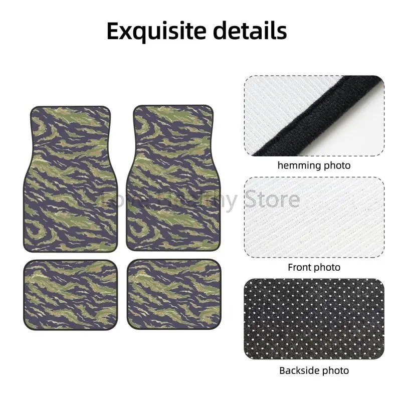 Juego de 4 alfombrillas para e - Camo Pattern Set reseña y precio