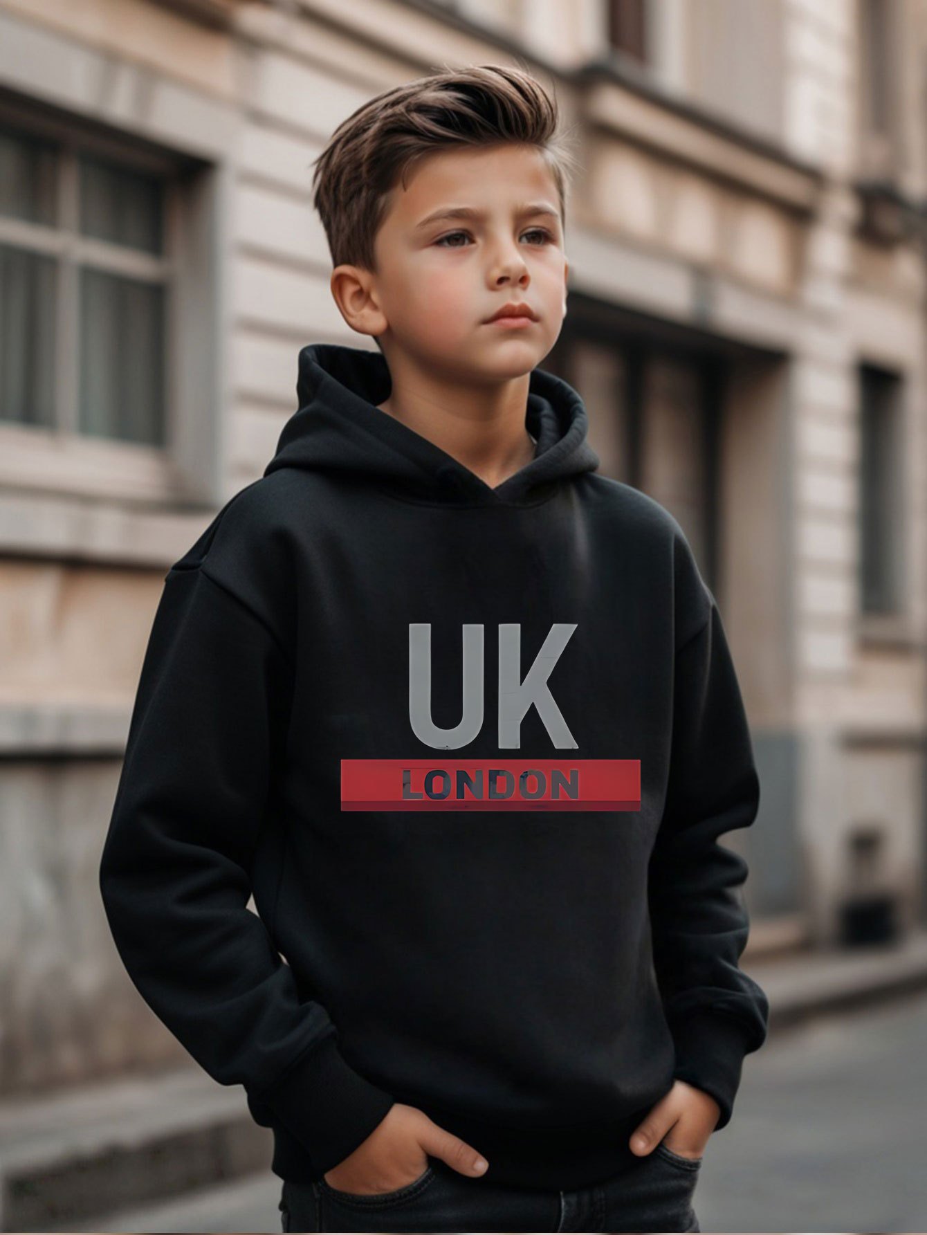 Sudadera con capucha estampada - Street Fashion Uk reseña y precio