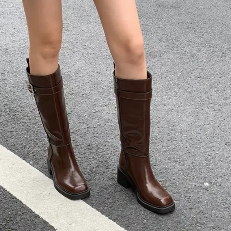 Botas hasta la rodilla estilo  - Street Fashion Designers reseña y precio