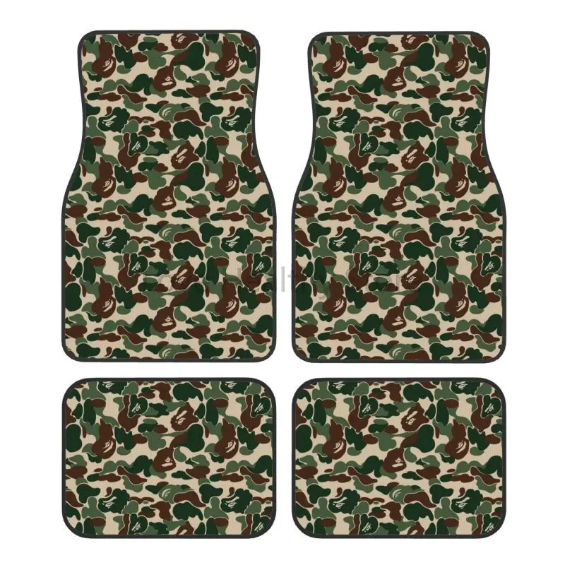 Juego de 4 alfombrillas para e - Camo Pattern Set reseña y precio