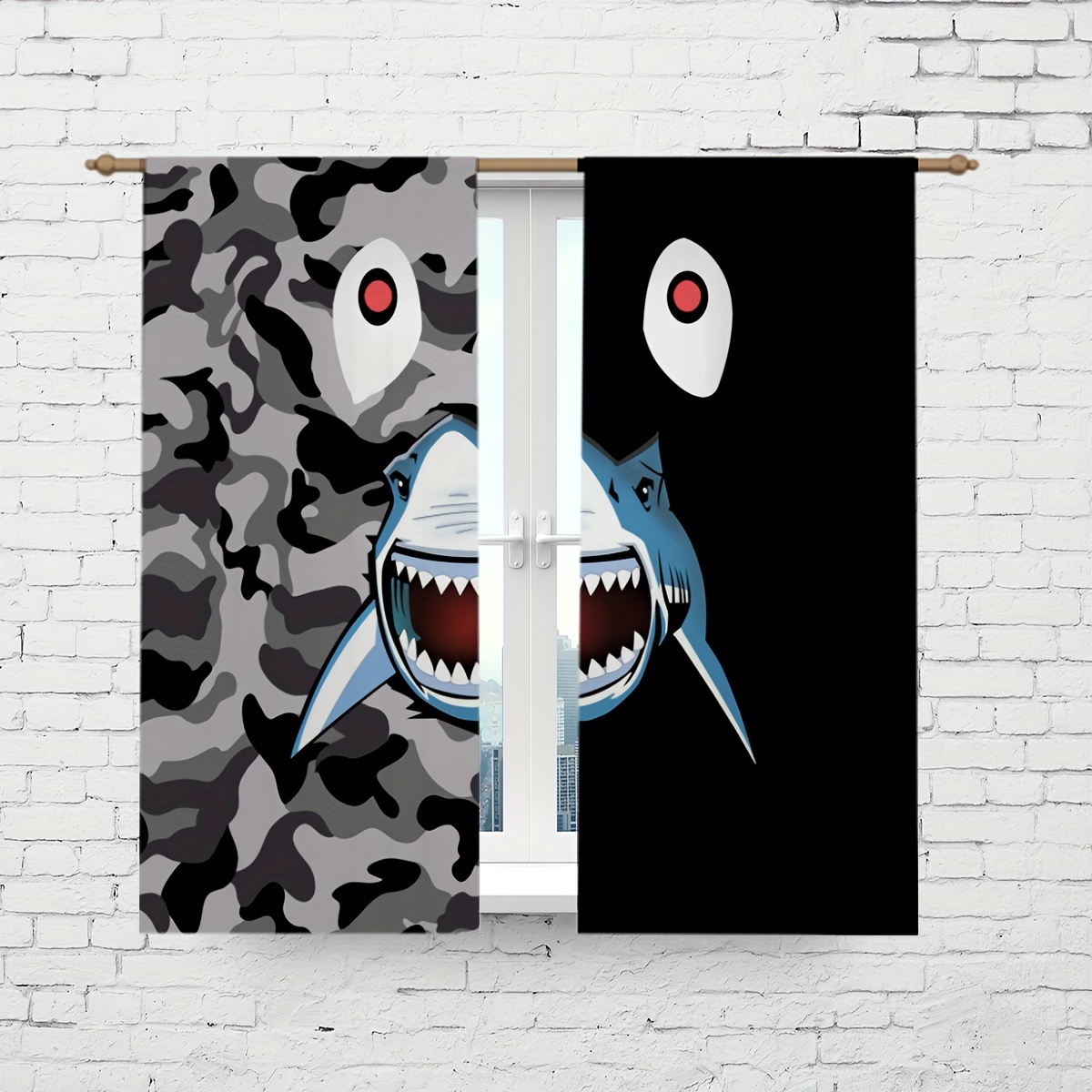Juego de Cortinas con Estampad - Camo Pattern Set reseña y precio