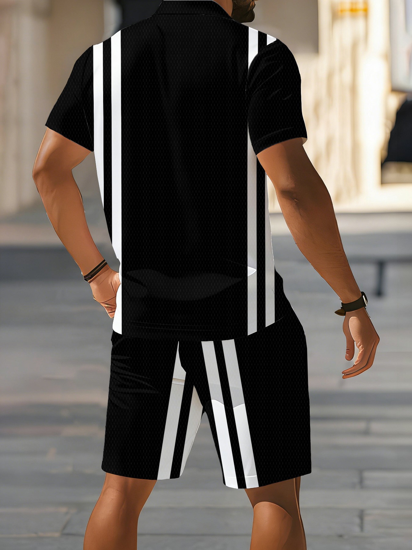 Conjunto de Polo de Manga Cort - Street Fashion Designers reseña y precio