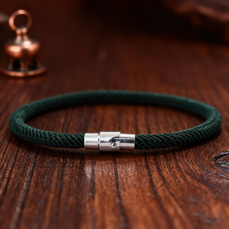 Pulsera de cuerda tejida hecha - Street Fashion Of Milan reseña y precio